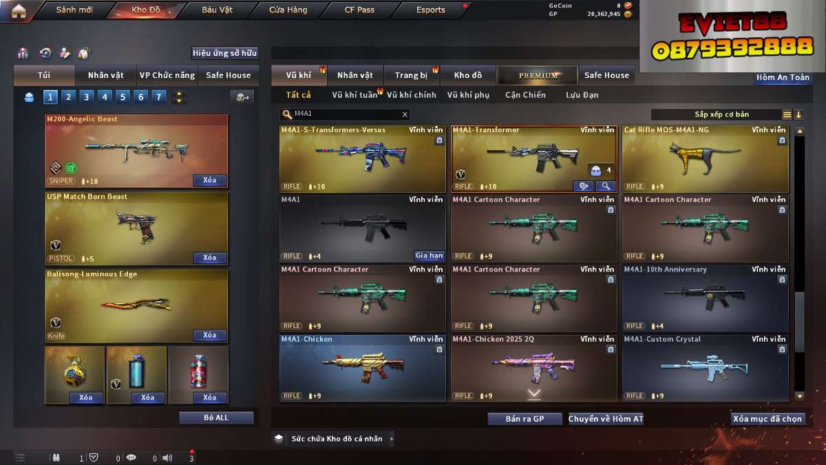 shop acc cf uy tin gia re